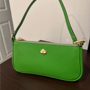 Kate Spade Green Leather Shoulder Bag